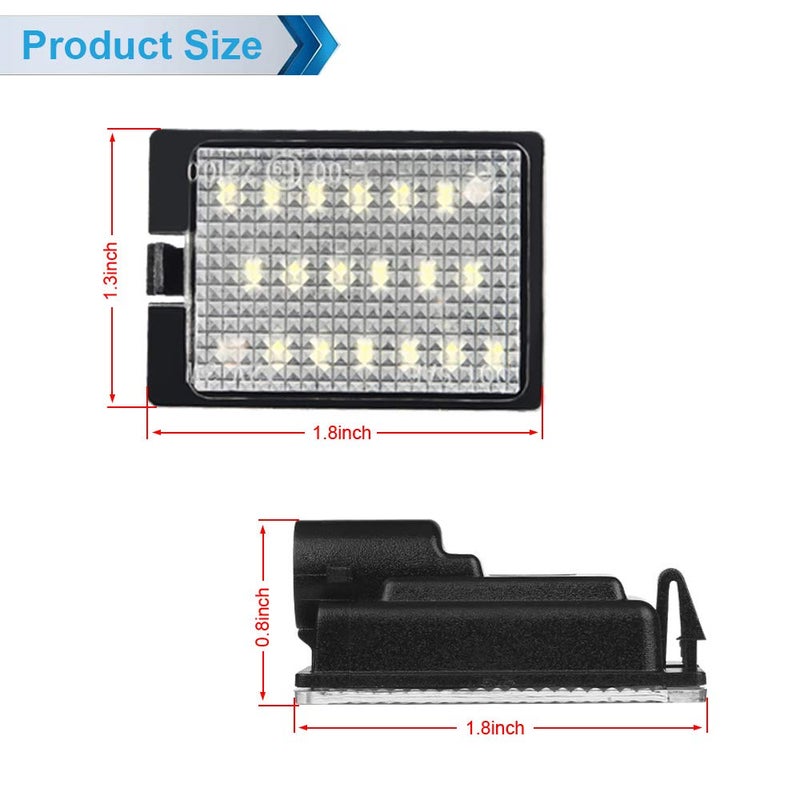 MbuyDIY LED License Plate Light Lamp Assembly Compatible with 2014-2026 Dodge Durango 6000K White, Pack of 2 - Image 4